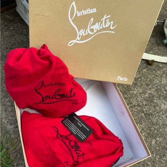 Christian Louboutin Black Multi-Strap Heels - Picture 6 of 10